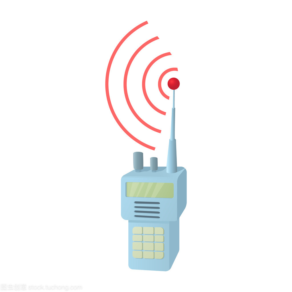 便攜式手持無線電 卡通風格通訊設備的魅力